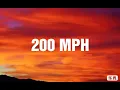 Bad Bunny ft. Diplo - 200 MPH ( lyrics video)