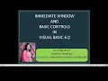 immediate window and basic controls in VB 6 0