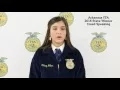 2016 Arkansas FFA - State Creed Speaking Winner
