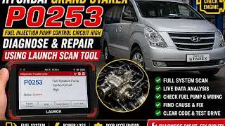 Hyundai Staria P0253 Code Diagnose Repair Launch Scan Tool Full Guide