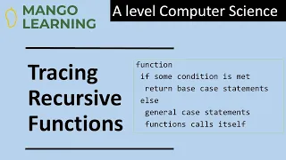 Tracing Recursive Functions