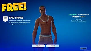 Fortnite How To get TRAVIS SCOTT SKIN for FREE in 2026 Chapter 7