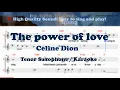 Download Lagu The power of love - Celine Dion (Tenor/Soprano Saxophone Sheet Music Bb Key / Karaoke / Easy Solo)