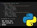 Learn How to Fix SIMPLE Bad Practices in Python