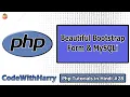 Creating a Bootstrap Form and Saving Data Into MySQL DataBase Using MySQLi PHP Tutorial