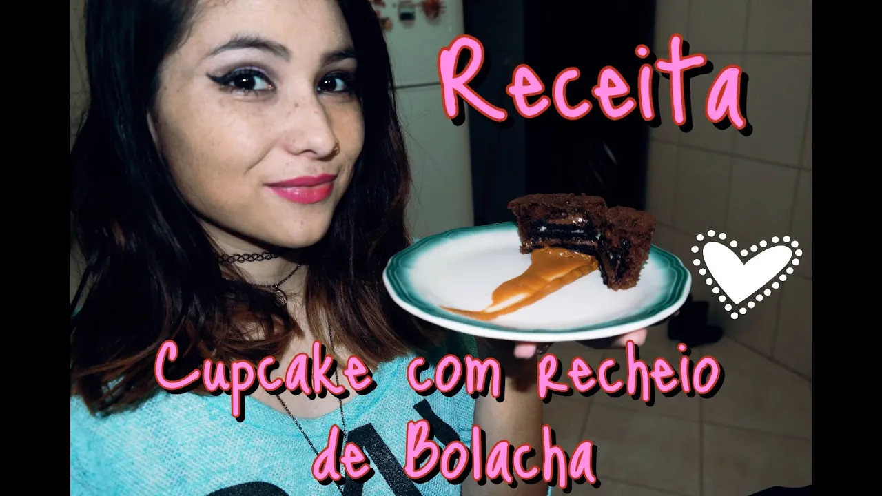RECEITA DE CUPCAKE COM RECHEIO DE BOLACHA RECHEADA