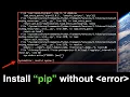 pip SyntaxError invalid syntax SOLVED UPDATE Follow the latest steps in the description