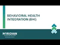 Behavioral Health Integration BHI