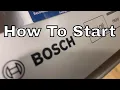 How To Start a Bosch Dishwasher