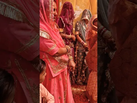 Rajasthani Culture! Rajasthani Dress & Ghunghat. Gajab Combination. #rekharajasthani #viral