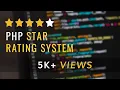Php Star rating system by using for loop simple best tutorial PHP Tutorial Learn PHP