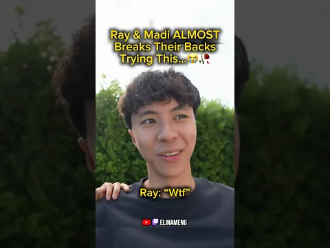 Ray & Madi ALMOST Break Their Backs Trying Kung Fu😭🥀🪦 # #elinameng #rayasian #twitchclips #clips