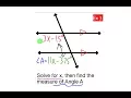 Solve Corresponding Angle Equations