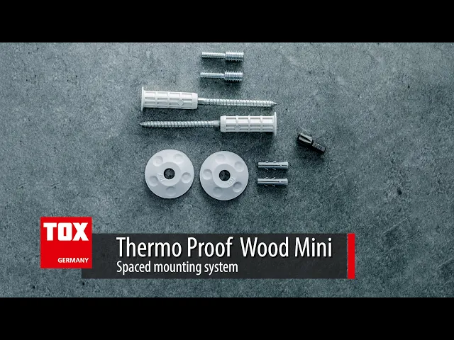 Montavimo rinkinys TOX Thermo Proof Wood Mini, M8 x 110/50-80 mm, 2 vnt.