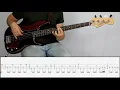 RED HOT CHILI PEPPERS - THE ADVENTURES OF RAIN DANCE MAGGIE | Bass Cover Tutorial (FREE TAB)