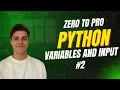 Python Variables Explained - Strings Integers Floats Booleans Part 2