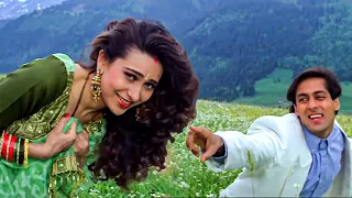 abhi saans lene ki fursat nahin jeet salman khan u0026 karisma kapoor sonu nigam u0026 alka yagnik