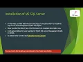 Installation of MS SQL Server Management Studio I am to Learn SQL and SQL Server Skills
