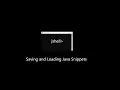 JShell - Saving and Loading Java Snippets