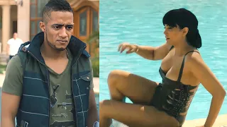 شوف محمد رمضان عمل ايه مع حورية فرغلي لما شافها بالمايوه ايه اللي انتي لابساه ده يا مره 