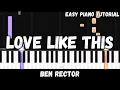 Download Lagu Ben Rector - Love Like This (Easy Piano Tutorial)