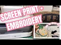 TESTING THE HTVRONT FOR SCREEN PRINTING T-SHIRTS AND BAGS WITH EMBROIDERY SCREEN PRINTING