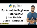 Json Module With Examples Python Tutorials For Absolute Beginners In Hindi