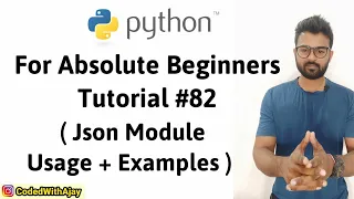 Json Module With Examples Python Tutorials For Absolute Beginners In Hindi