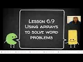 Lesson 6 9 Using arrays to solve word problems