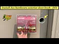 Install ACE hardware exterior door knob in minutes