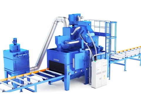 Shot blasting machine (3D visualization)