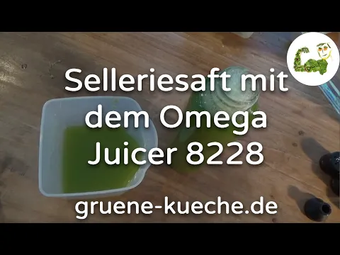 Omega Juicer 8228 - Verarbeitung von Staudensellerie (Teil 2/4)