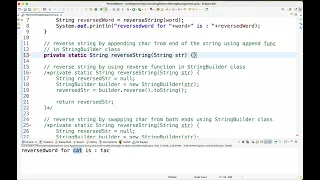 Reverse String JAVA Programming Language