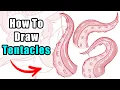 How to draw tentacles