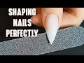 HOW I SHAPE MY NAILS Fake Nails 101
