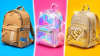 Siswa Dasar, Mewah & MILIARDER 🎒🔥 Peretasan Sekolah Dan Gadget DIY oleh 123 GO!