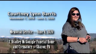Courtney Barris Memorial Service June 8 2020