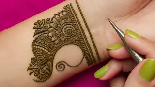 Karwachauth special 2026 mehandi design that will give dark colour