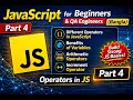 JavaScript for Beginners QA Engineers Bangla - Part 4 Operators Arithmetic Increment