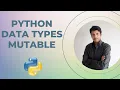 PYTHON FOR BEGINNERS - MUTABLE DATA TYPES 7