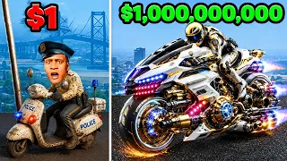 $1 to $1,000,000,000 POLICE BIKE in GTA 5