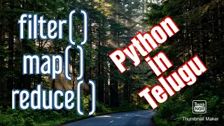 filter map reduce functions in Python Telugu by Kotha Abhishek