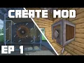 Minecraft Create Mod Tutorial - Water Wheel Mechanical Press Ep 1