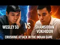 Lagu Wesley So vs Shamsiddin Vokhidov ❗ World Rapid 2024 ❗ Crushing Attack in the Indian Game