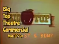 Big Top Theatre NYC - TV Ad mid-1970s