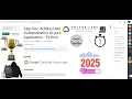 NEW2025 App Dev Adding User Authentication to your Application - Python