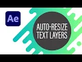 After Effects Has NO Auto-Fit Text So I Built One
