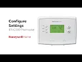 Configure Settings on the RTH2300 Thermostat
