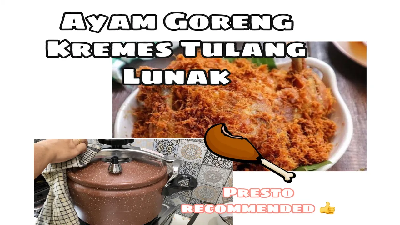 Ayam goreng bumbu kuning tulang lunak. 