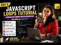 JavaScript Loops Tutorial For Loop While Loop Do While For In ForEach Hindi English